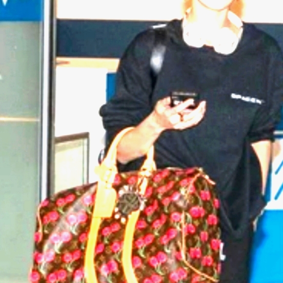 LOUIS VUITTON Speedy 45 Marc Jacobs Carry On Travel LV Cherry Cerises Duffle Bag - Picture 3 of 16